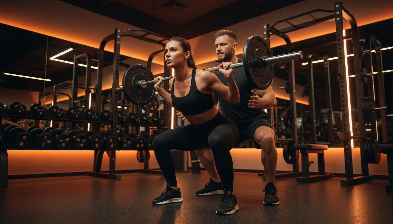 One-on-one personal training session at Shape2Tone Orange gym